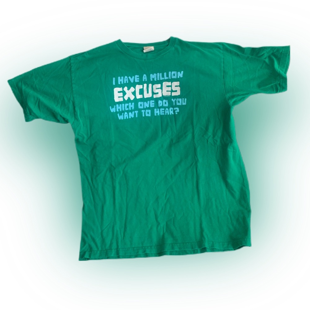 Pre Owned Women's Men's Cygnus I Have A Million Excuses Shirt Tee Sz Lg